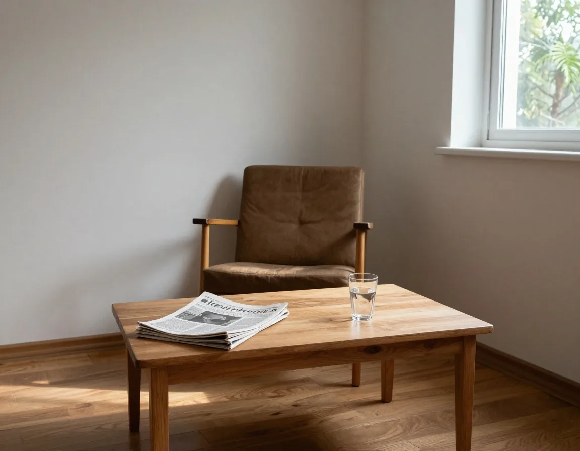 A quiet corner of a home where someone might sit and read a general wellness article
